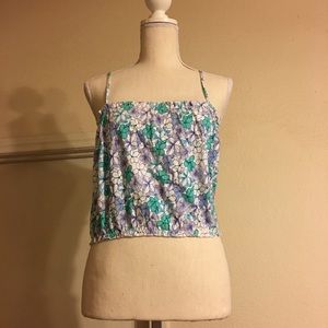 Moda International floral print summer halter top
